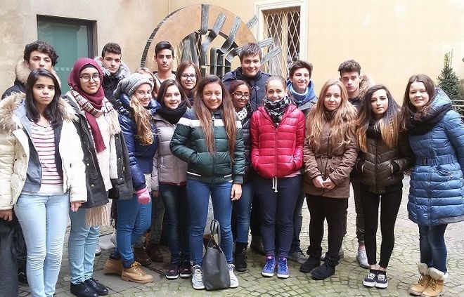 Foto classe 3^AR in Pinacoteca